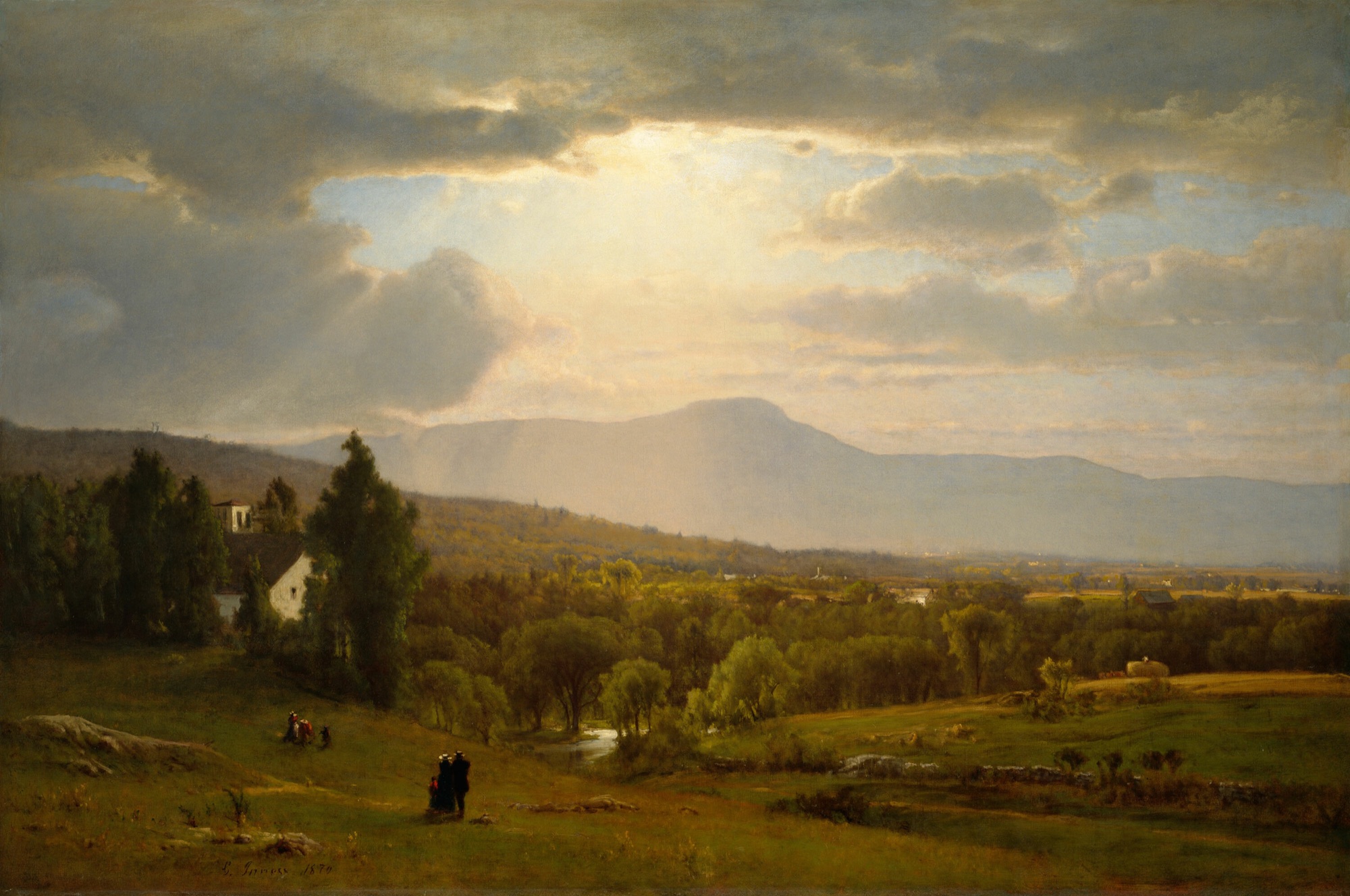 Catskill Mountains panorama — Hudson River School landscape