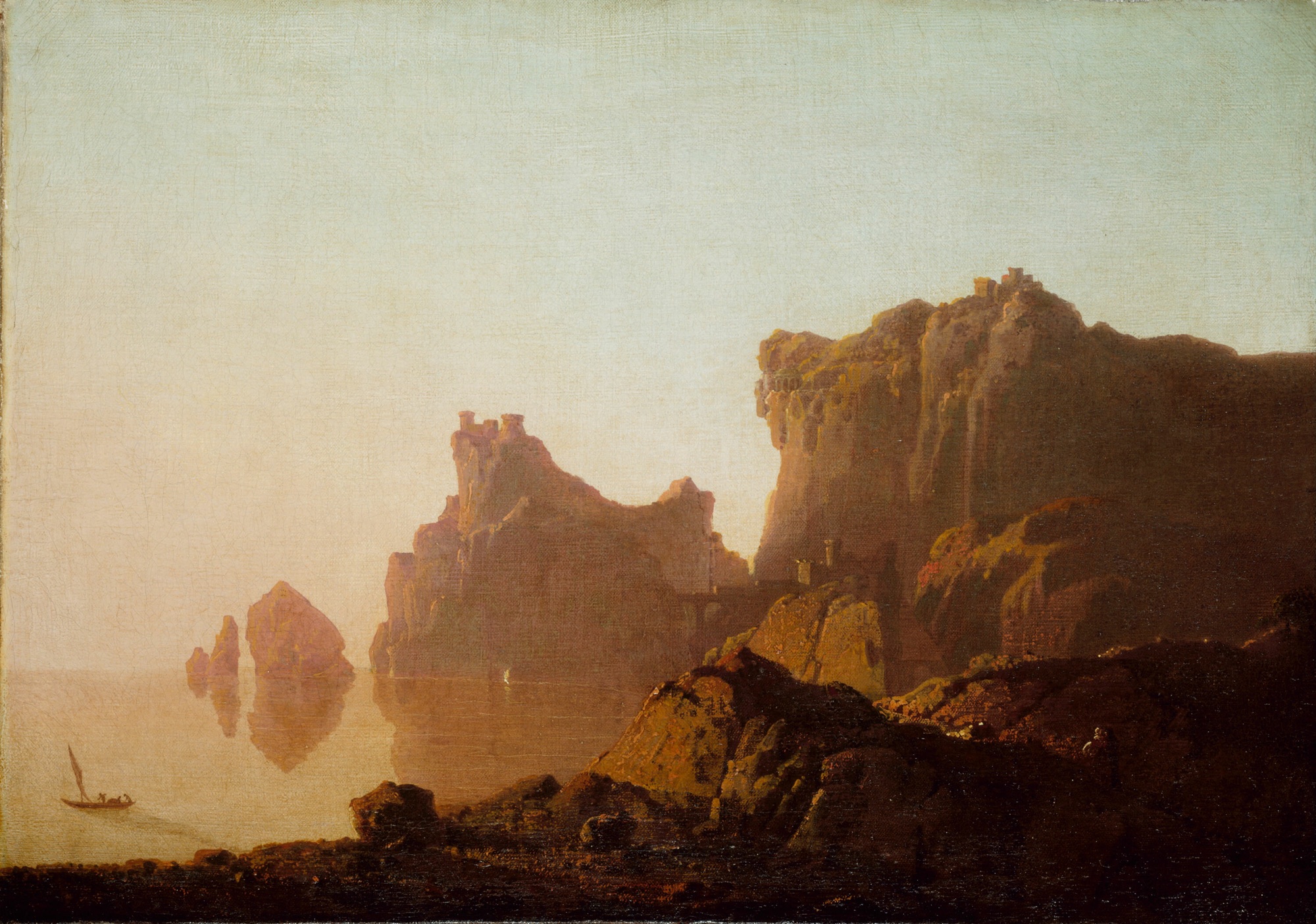 Gulf of Salerno — Hudson River School coastal landscape